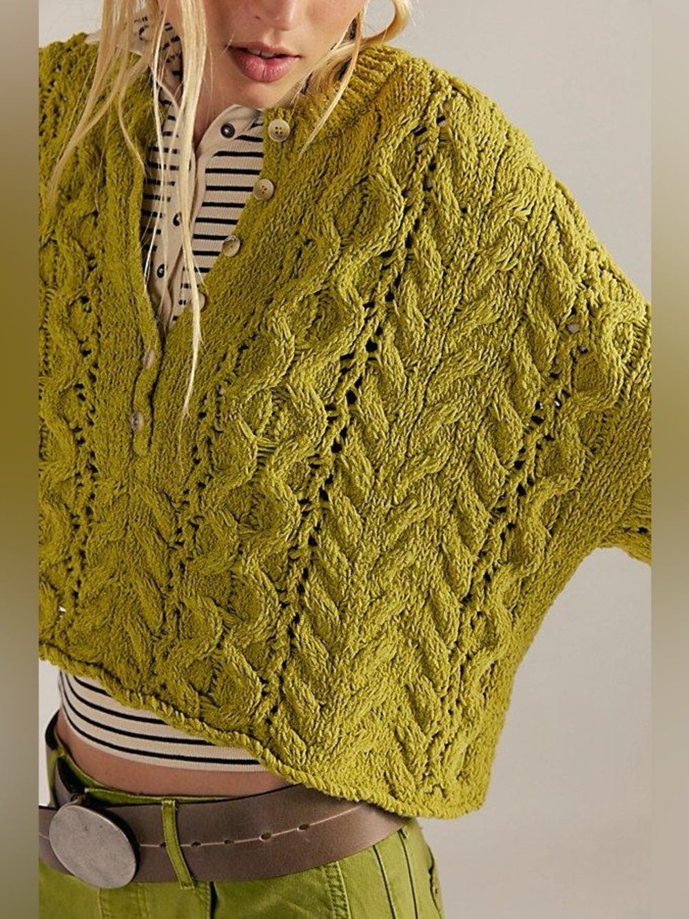 Free people Polly Cable-Knit Sweater - Picture 3 of 10